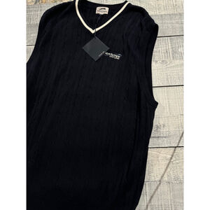 Slazenger Style #279 100% Cotton BNWT Seascape Golf Links XL Sleeveless Sweater